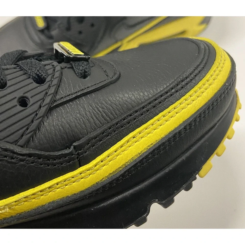Nike Air Max 90 x Undefeated Black Optic Yellow Mens 5.5 Women's 7